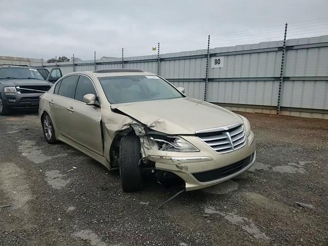 2012 Hyundai Genesis VIN KMHGC4DD2CU185400 Copart auction photo, front end / undercarriage damage thumbnail 11