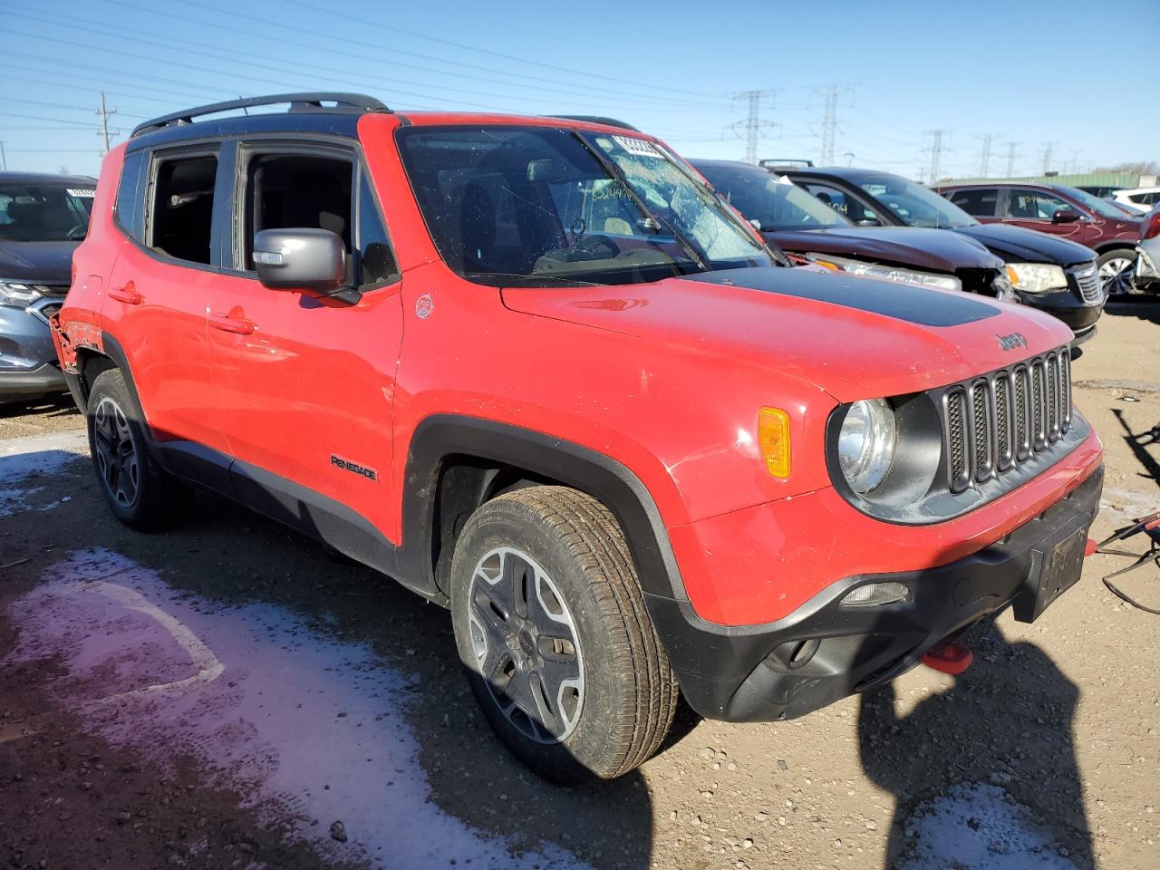 2016 Jeep Renegade VIN ZACCJBCT8GPE12652 Copart auction photo, all over damage thumbnail 4