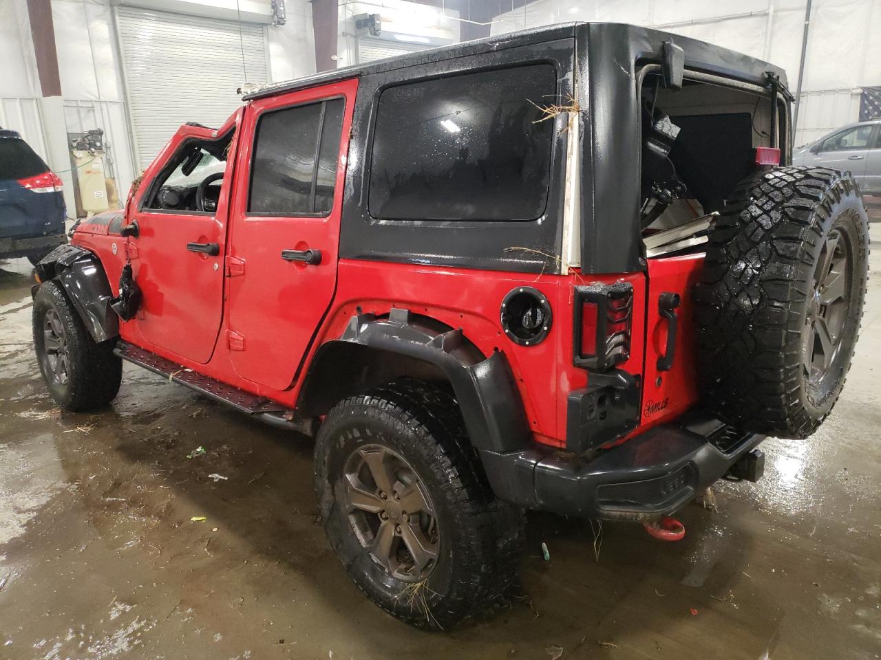 2017 Jeep Wrangler VIN 1C4BJWFG9HL678611 Copart auction photo, rollover damage thumbnail 2