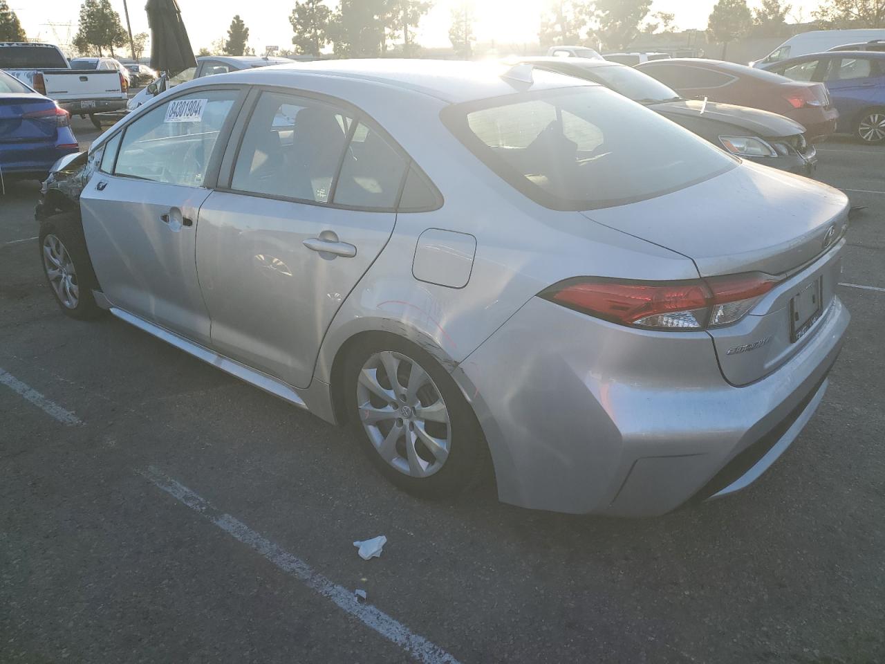 2022 Toyota Corolla VIN 5YFEPMAE7NP312638 Copart auction photo, front end damage thumbnail 2