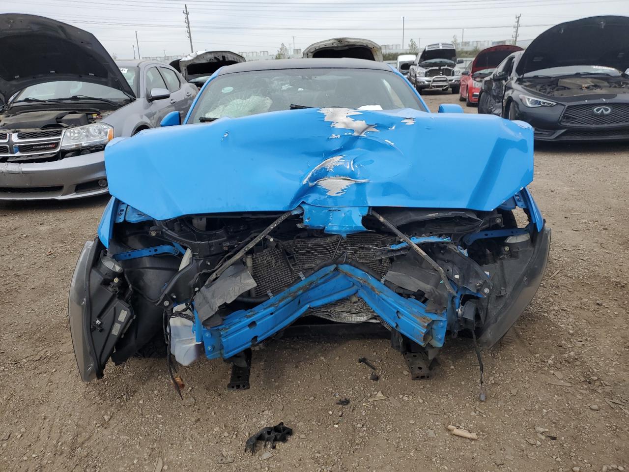 2017 Ford Mustang VIN 1FA6P8AM0H5228736 Copart auction photo, all over / front end damage thumbnail 5