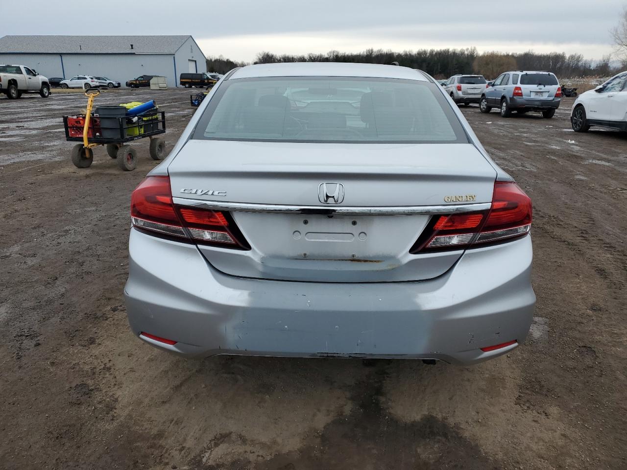 2014 Honda Civic VIN 2HGFB2F5XEH546974 Copart auction photo, mechanical / rear end damage thumbnail 6