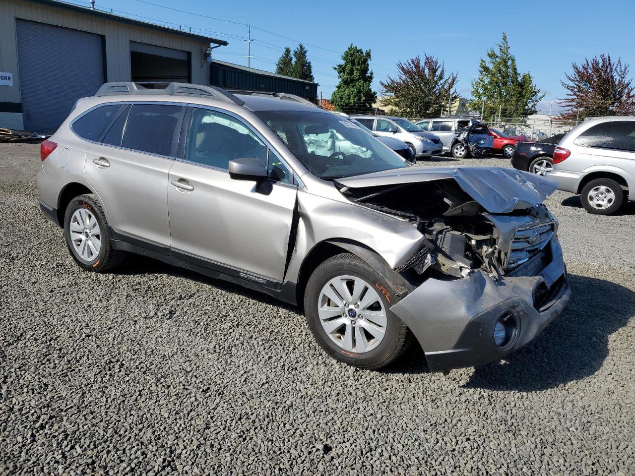 2015 Subaru Outback VIN 4S4BSACCXF3345506 Copart auction photo, front end / undercarriage damage thumbnail 4