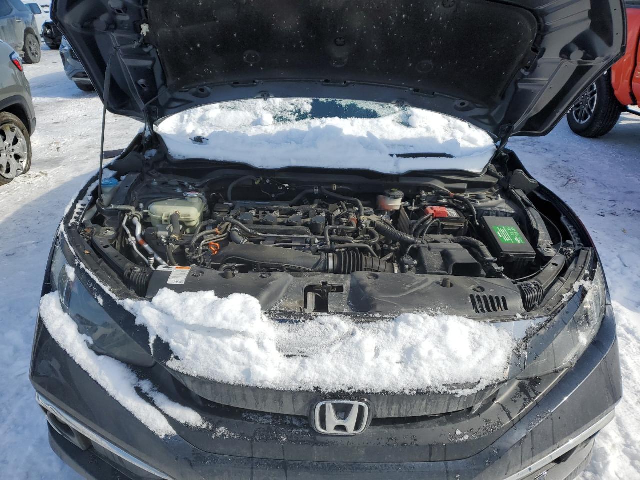 2021 Honda Civic VIN 19XFC1F3XME004787 Copart auction photo, rear end / side damage thumbnail 11