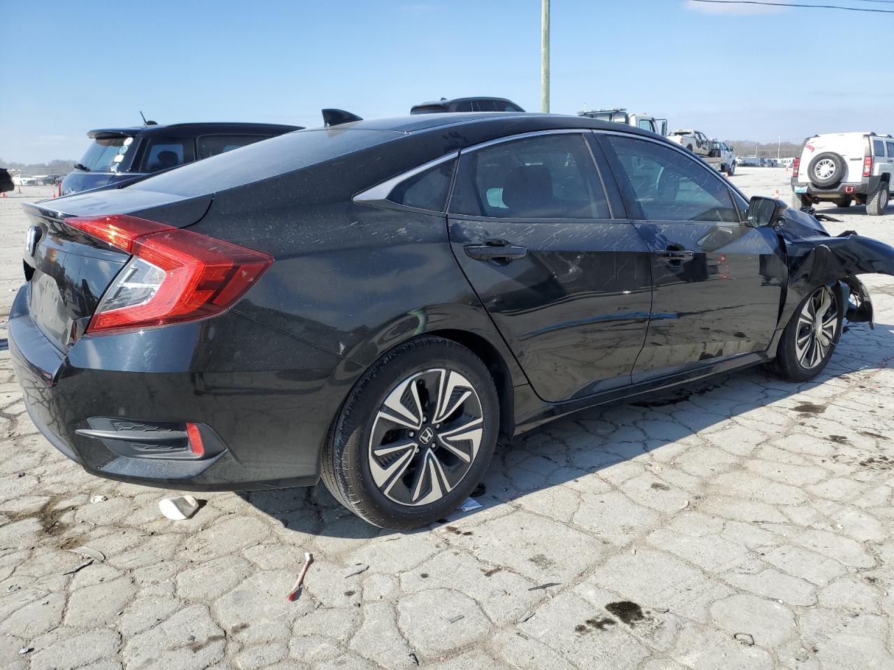 2017 Honda Civic VIN 19XFC1F39HE000882 Copart auction photo, front end / side damage thumbnail 3