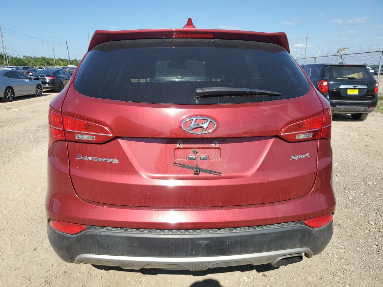 2013 Hyundai Santa Fe VIN 5XYZT3LB6DG114596 Copart auction photo, front end / undercarriage damage thumbnail 6