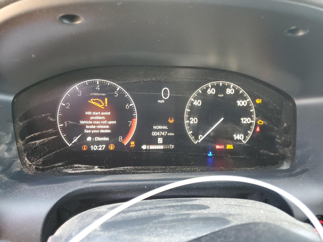 2024 Honda HR-V VIN 3CZRZ1H51RM760798 Copart auction photo, front end / side damage thumbnail 9