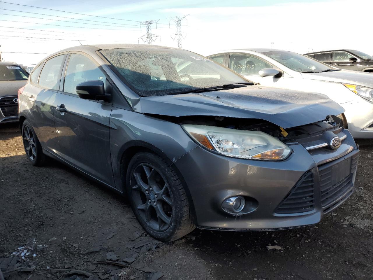 2014 Ford Focus VIN 1FADP3K22EL164861 Copart auction photo, front end / minor dent/scratches damage thumbnail 4