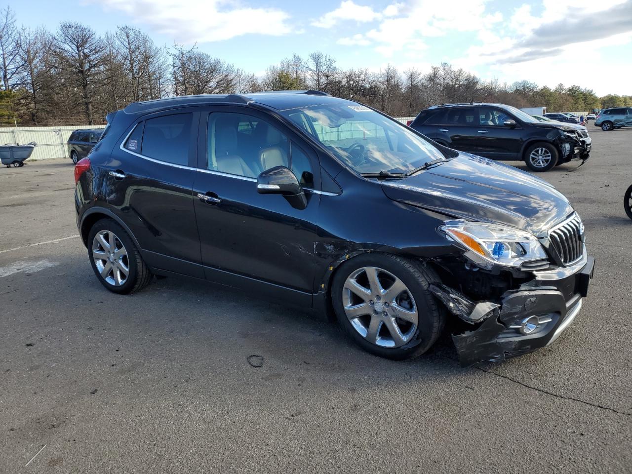 2016 Buick Encore VIN KL4CJGSB3GB532367 Copart auction photo, front end / side damage thumbnail 4