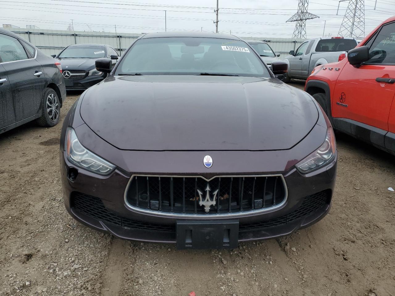 2015 Maserati Ghibli VIN ZAM57RTA1F1145377 Copart auction photo, rear end damage thumbnail 5