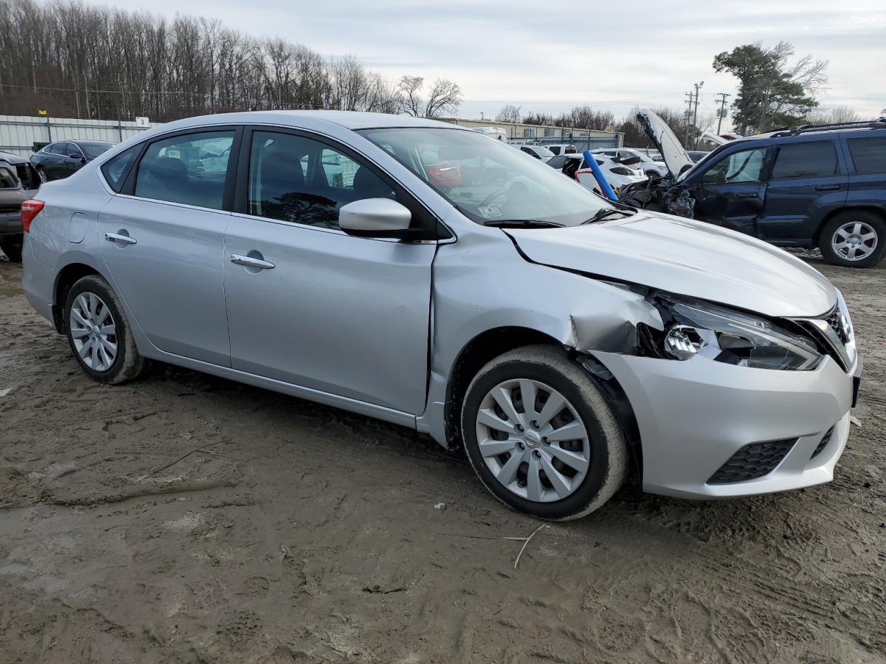 2016 Nissan Sentra VIN 3N1AB7AP8GY287898 Copart auction photo, front end / side damage thumbnail 4
