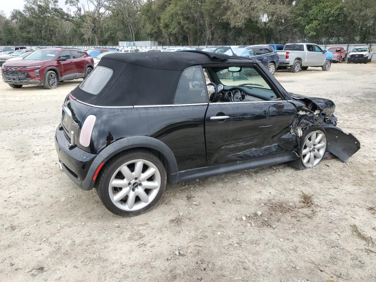 2005 MINI Cooper VIN WMWRH33555TK55707 Copart auction photo, front end / side damage thumbnail 3