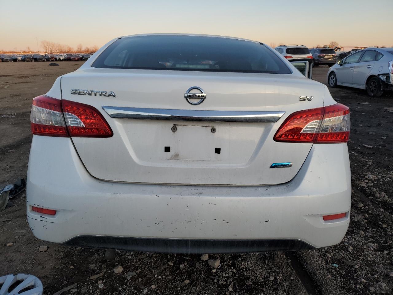 2014 Nissan Sentra VIN 3N1AB7AP9EL663650 Copart auction photo, front end / side damage thumbnail 6
