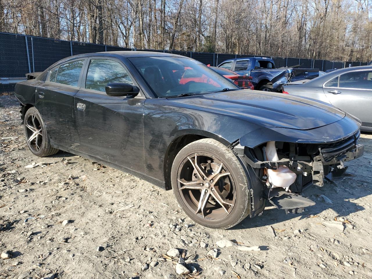 2019 Dodge Charger VIN 2C3CDXBG4KH542239 Copart auction photo, front end / rear end damage thumbnail 4