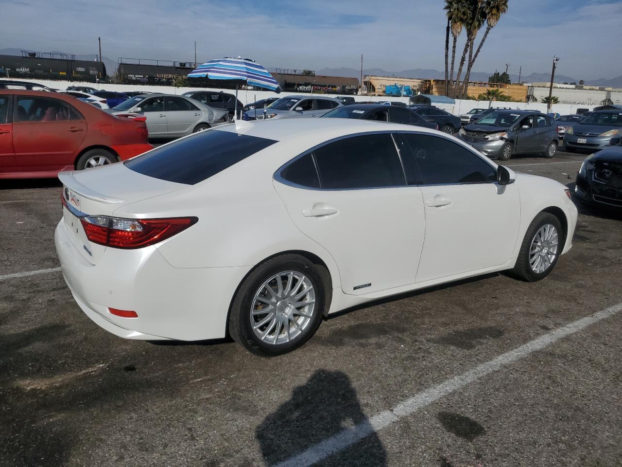 2015 Lexus ES VIN JTHBW1GG7F2093997 Copart auction photo, side damage thumbnail 3