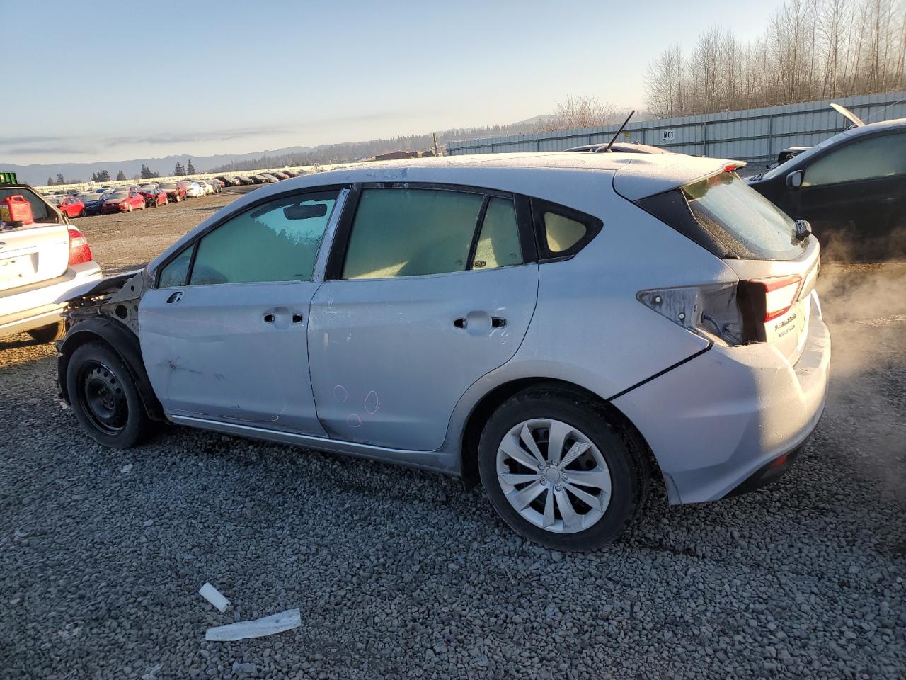 2017 Subaru Impreza VIN 4S3GTAA67H3700820 Copart auction photo, front end / side damage thumbnail 2