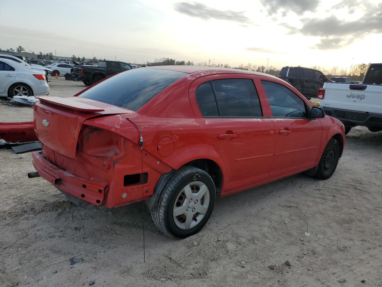 2005 Chevrolet Cobalt VIN 1G1AK52F557662161 Copart auction photo, rear end / minor dent/scratches damage thumbnail 3