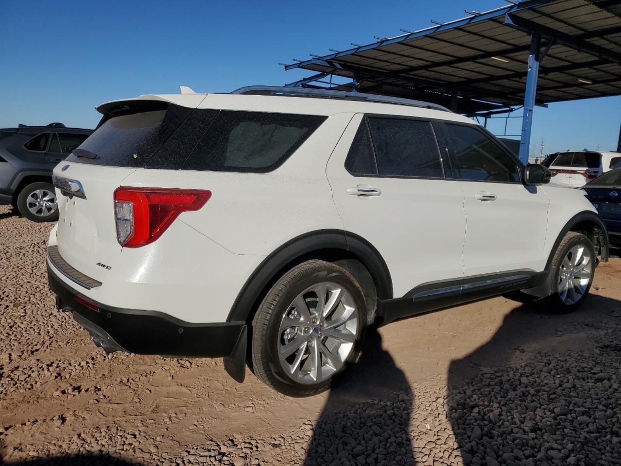 2021 Ford Explorer VIN 1FM5K8HC9MGB49948 Copart auction photo, front end / side damage thumbnail 3