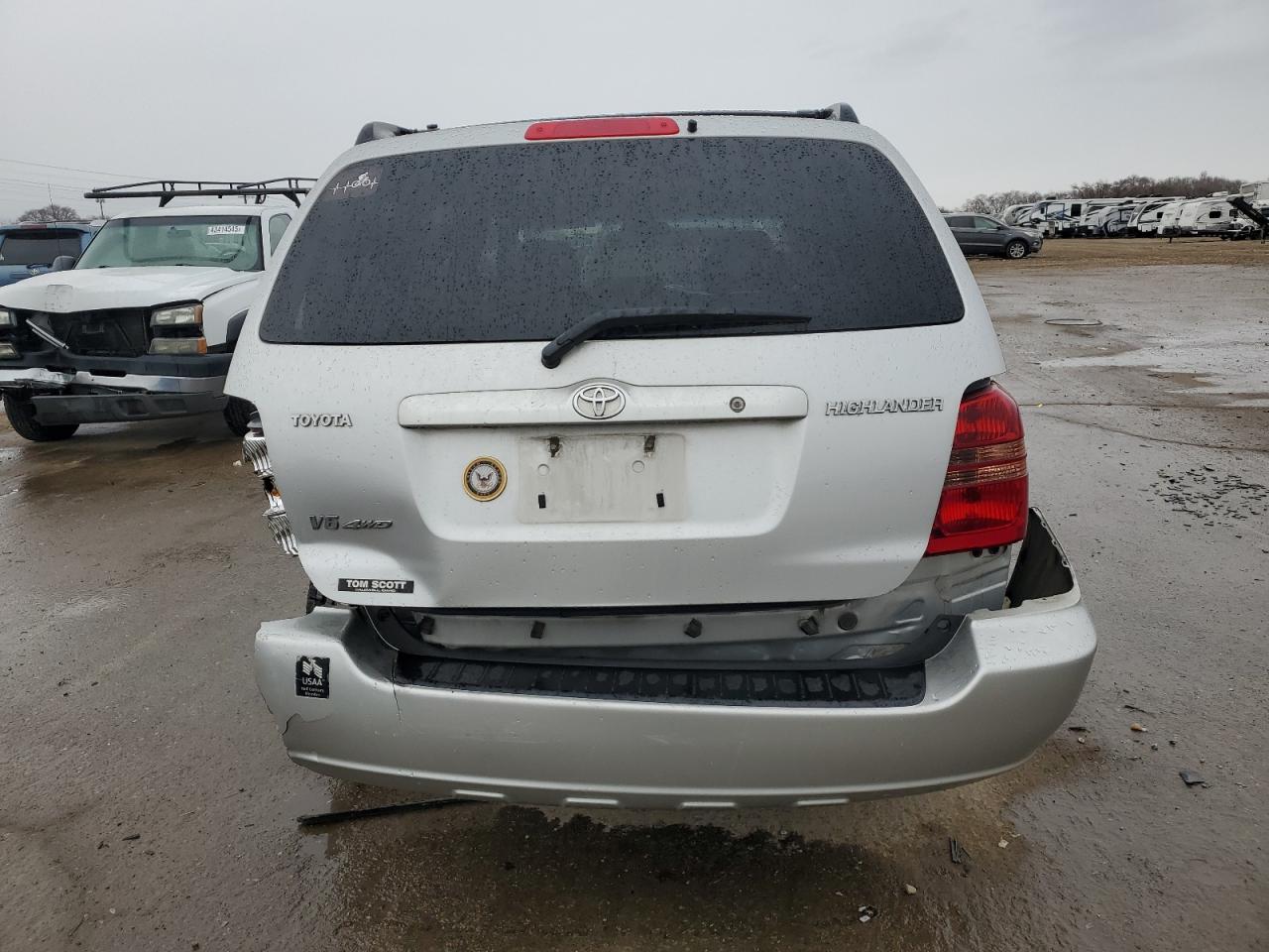 2001 Toyota Highlander VIN JTEHF21A310038209 Copart auction photo, rear end damage thumbnail 6