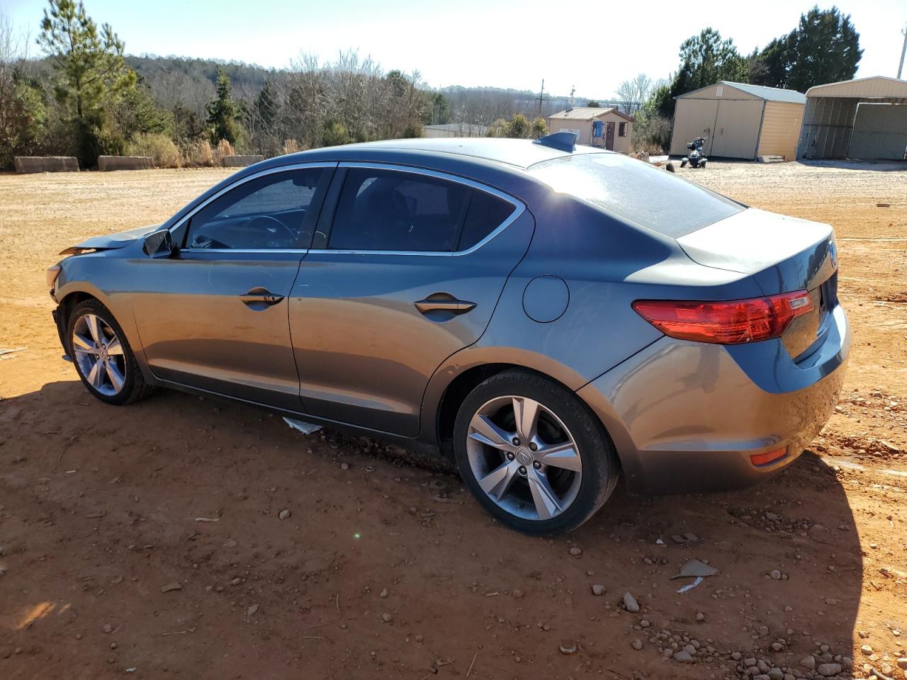 2014 Acura ILX VIN 19VDE1F37EE011580 Copart auction photo, front end / side damage thumbnail 2