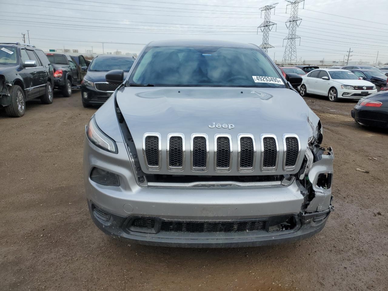 2014 Jeep Cherokee VIN 1C4PJMAB1EW222943 Copart auction photo, front end / minor dent/scratches damage thumbnail 5