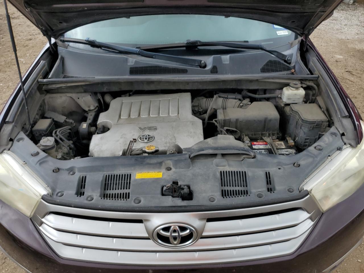 2013 Toyota Highlander VIN 5TDYK3EHXDS104222 Copart auction photo, front end / minor dent/scratches damage thumbnail 11