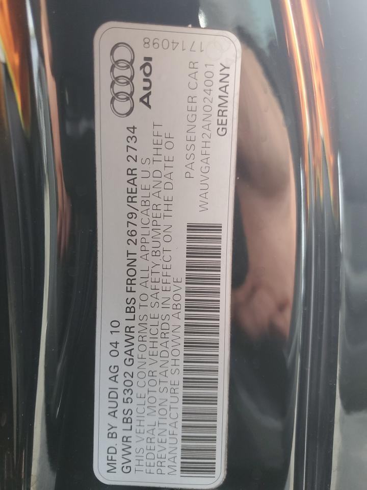 2010 Audi RS5 VIN WAUVGAFH2AN024001 Copart auction photo, minor dent/scratches damage thumbnail 12