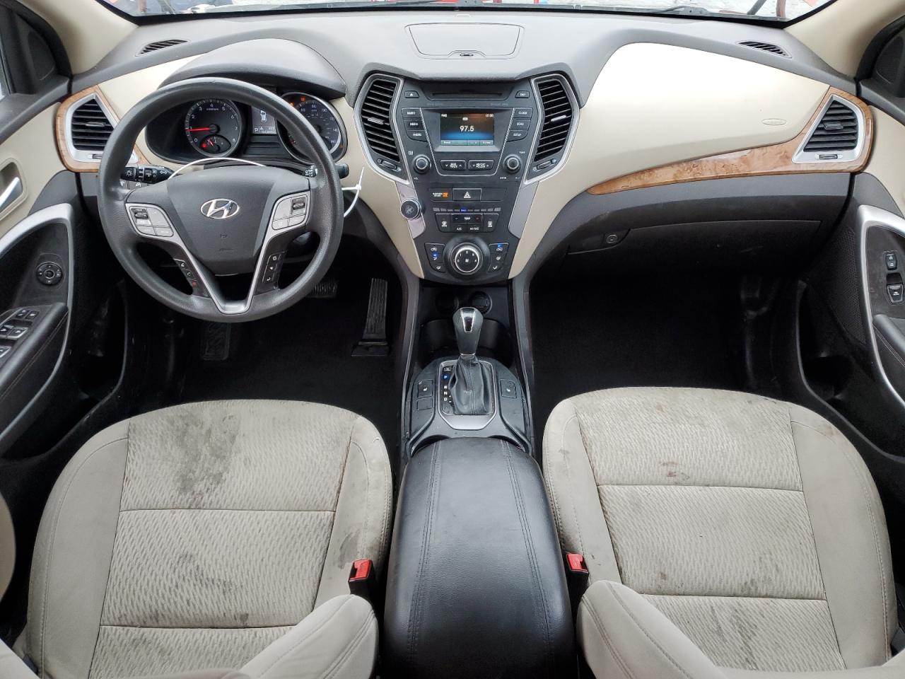 2015 Hyundai Santa Fe VIN 5XYZU3LB4FG285461 Copart auction photo, all over / undercarriage damage thumbnail 8