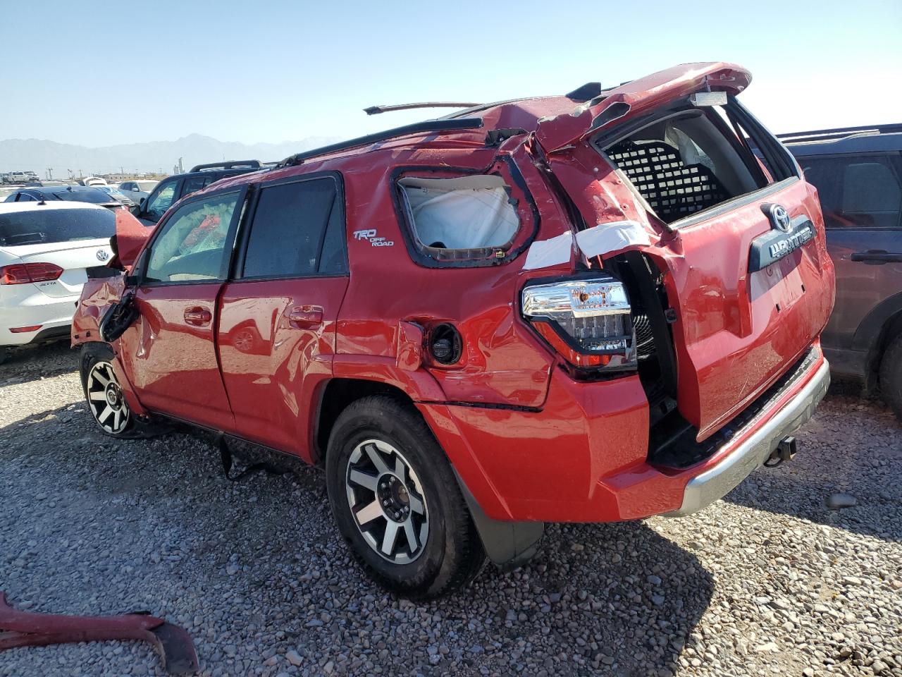 2019 Toyota 4Runner VIN JTEBU5JR9K5649451 Copart auction photo, rollover damage thumbnail 2
