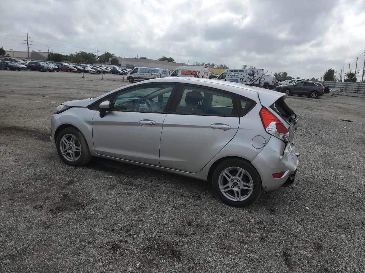 2017 Ford Fiesta VIN 3FADP4EJ0HM123625 Copart auction photo, rear end damage thumbnail 2