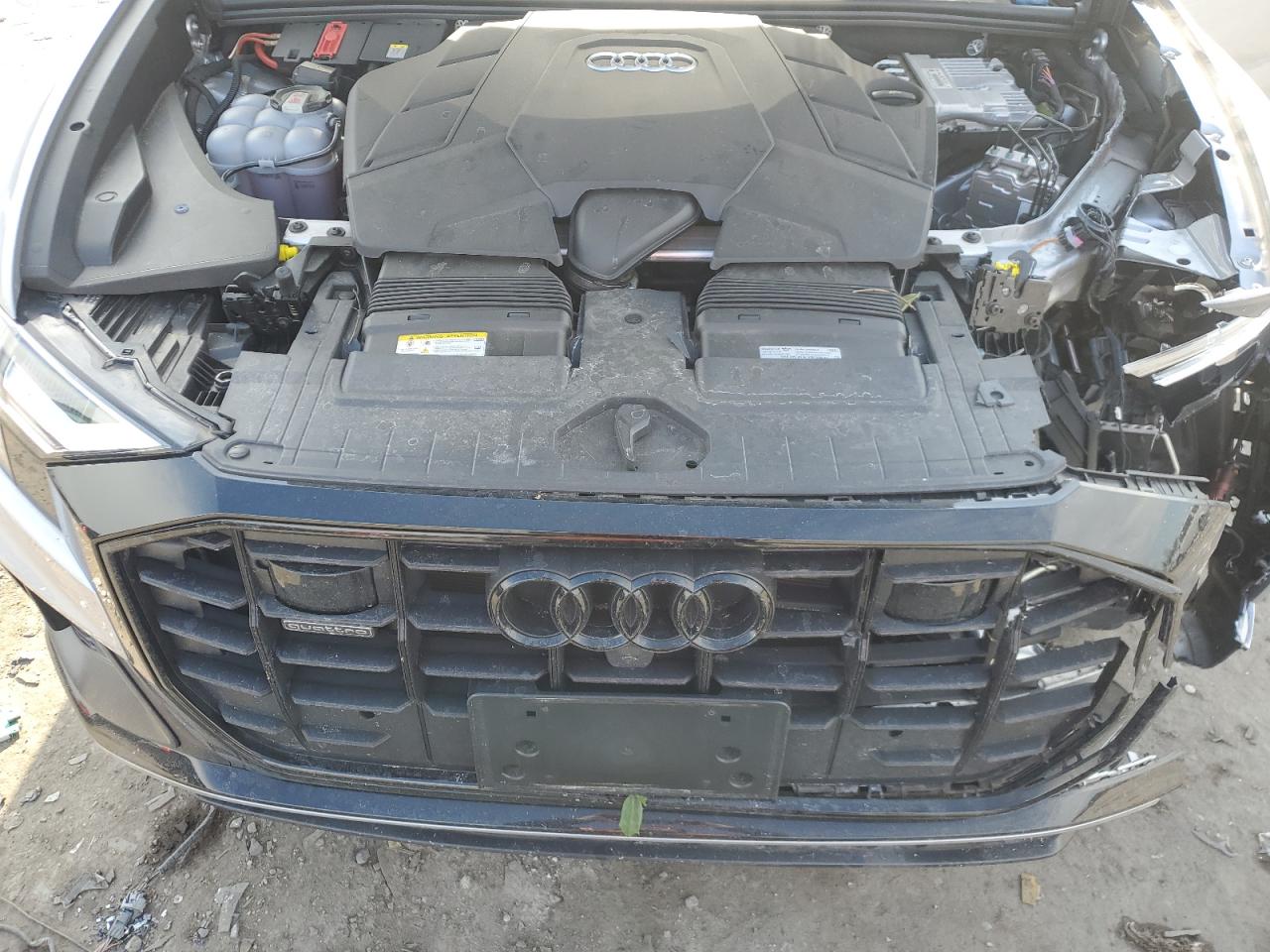 2022 Audi Q8 VIN WA1EVBF1XND034704 Copart auction photo, front end / side damage thumbnail 12