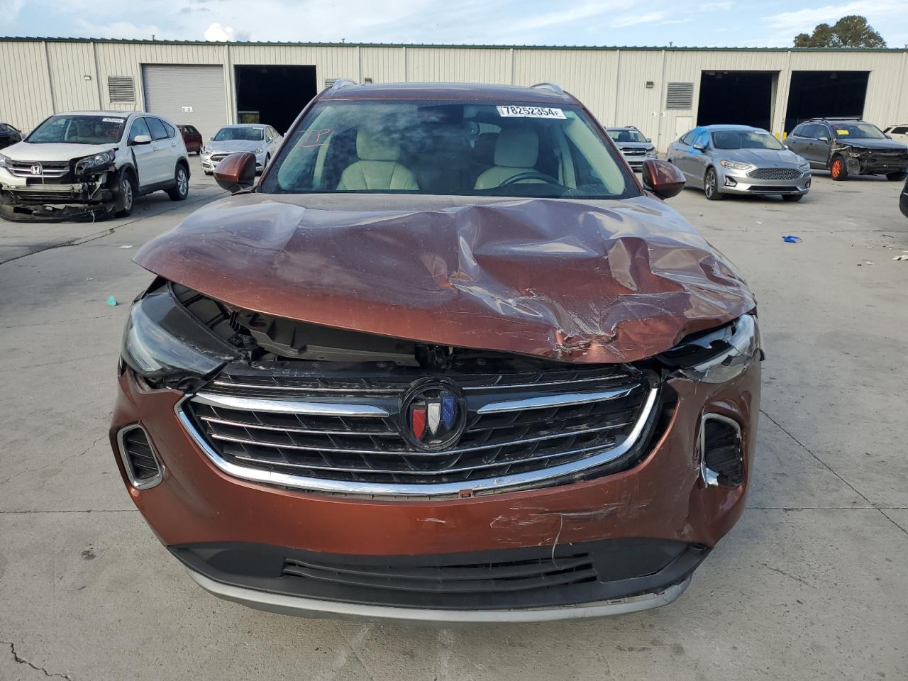2021 Buick Envision VIN LRBFZNR43MD072438 Copart auction photo, front end damage thumbnail 5