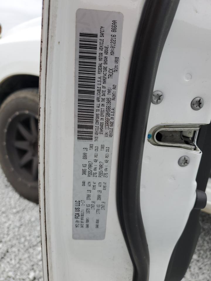 2017 RAM 1500 VIN 1C6RR6FG8HS661805 Copart auction photo, rear end damage thumbnail 12