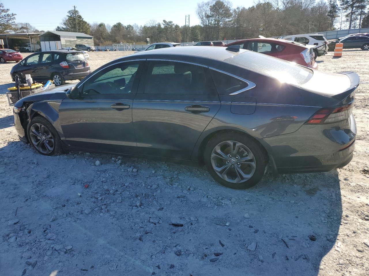 2023 Honda Accord VIN 1HGCY1F31PA020681 Copart auction photo, side / front end damage thumbnail 2