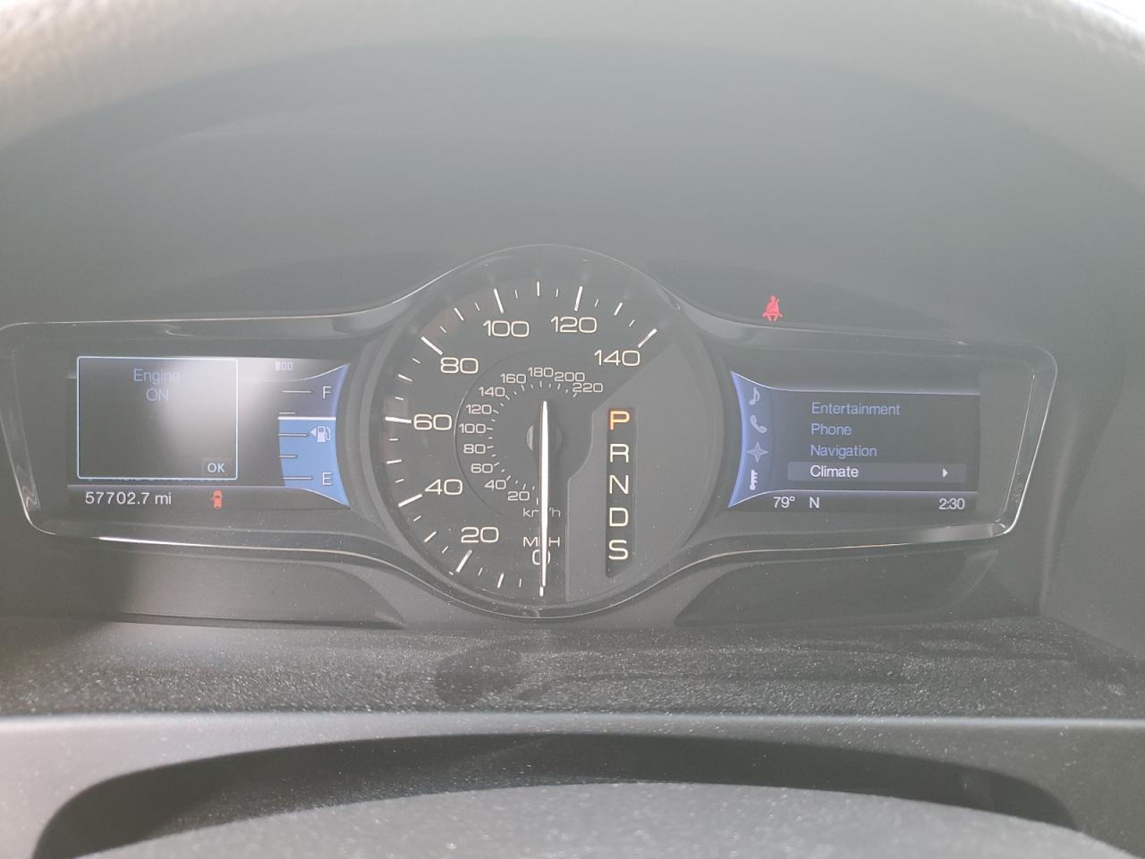 2013 Lincoln MKX VIN 2LMDJ6JK1DBL22586 Copart auction photo, front end / minor dent/scratches damage thumbnail 9