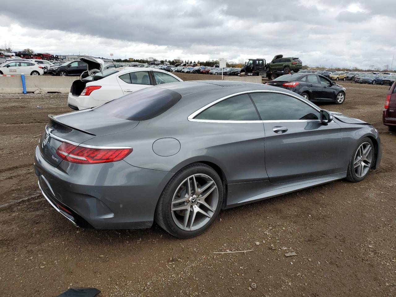 2019 Mercedes-Benz S-klasse VIN WDDXJ8GB8KA036281 Copart auction photo, front end damage thumbnail 3