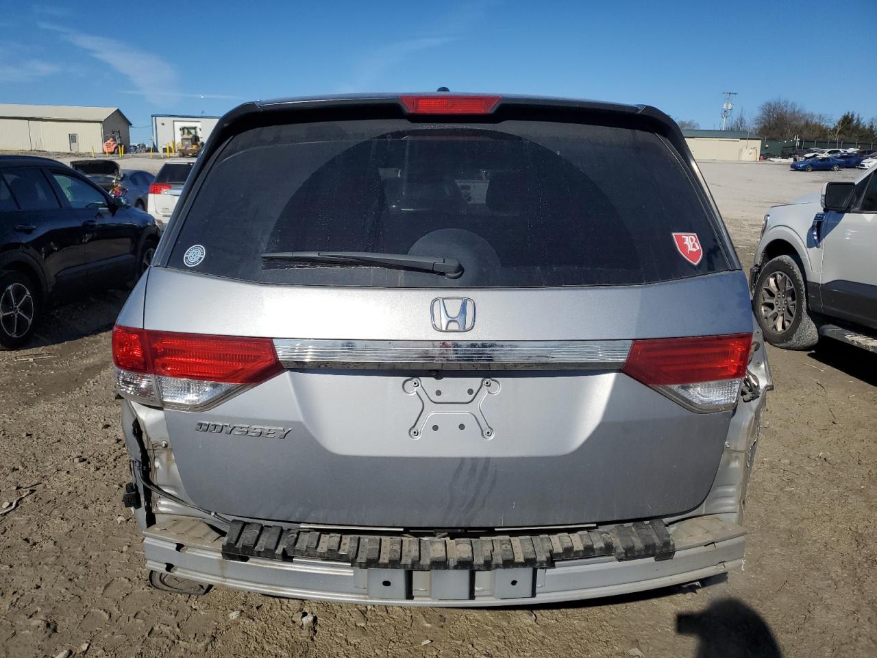 2016 Honda Odyssey VIN 5FNRL5H65GB125351 Copart auction photo, rear end damage thumbnail 6