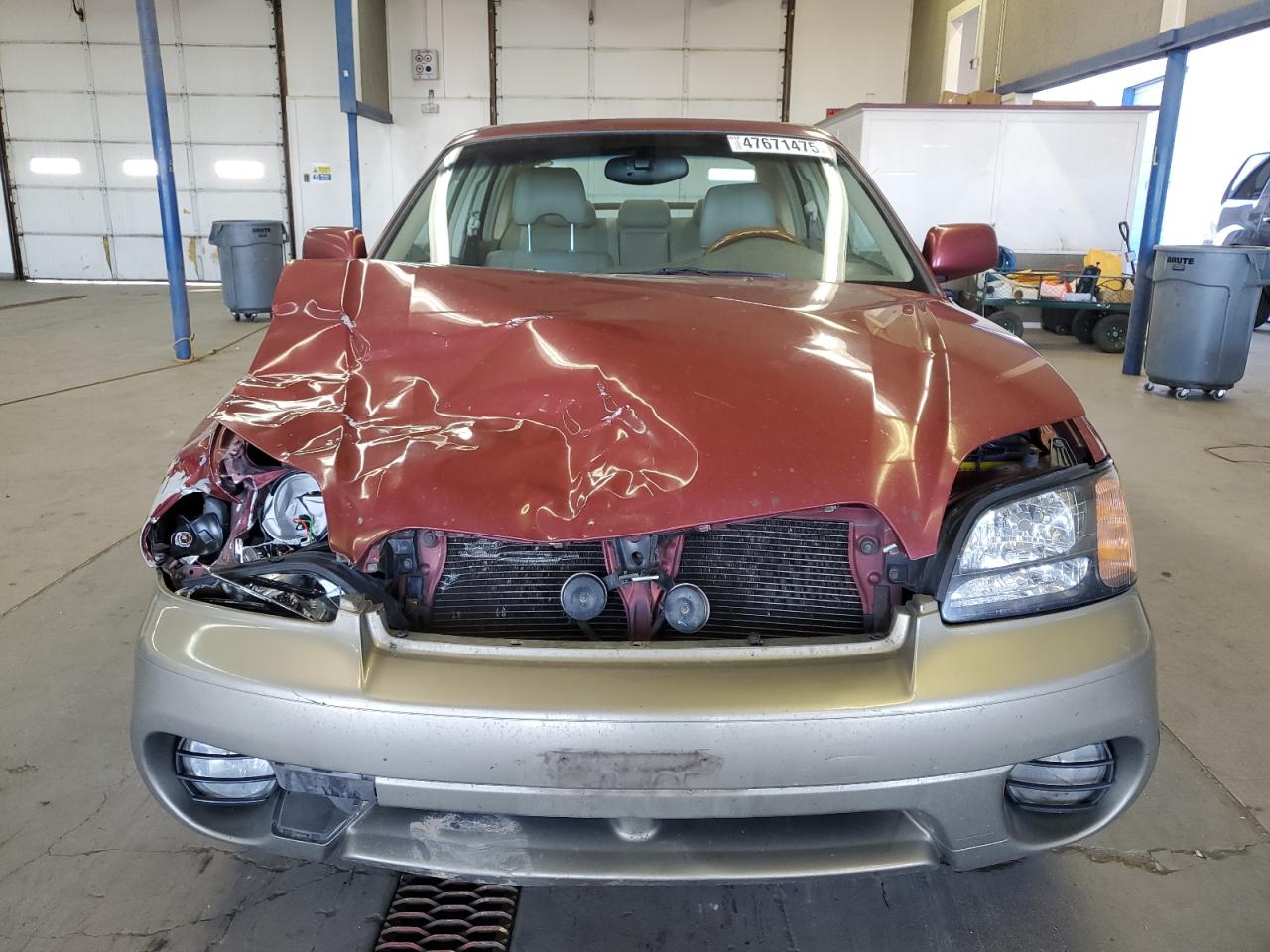 2004 Subaru Legacy VIN 4S3BE896547208985 Copart auction photo, front end / side damage thumbnail 5