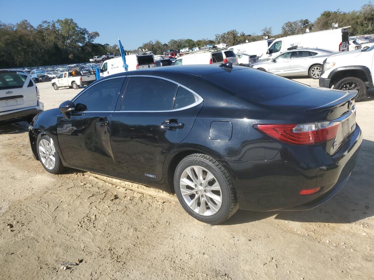 2015 Lexus ES VIN JTHBW1GG1F2080050 Copart auction photo, front end / side damage thumbnail 2