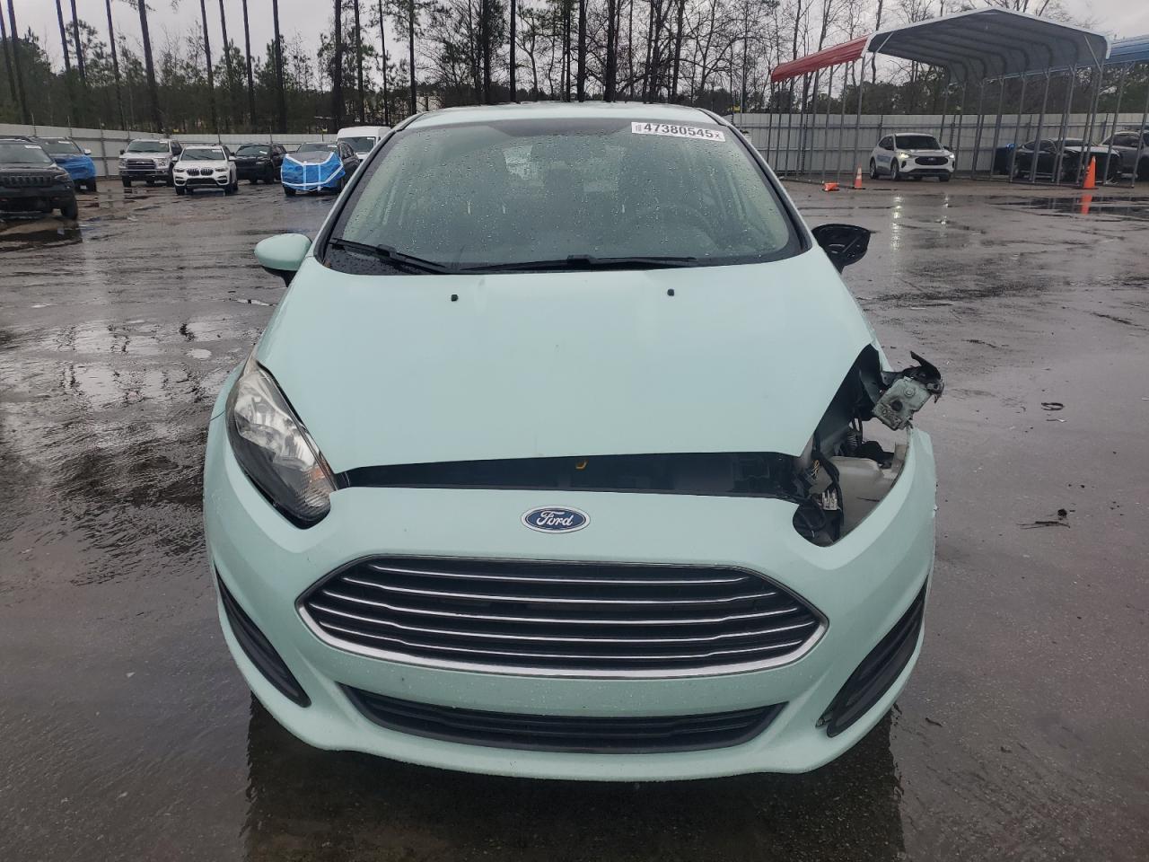 2019 Ford Fiesta VIN 3FADP4EJXKM100957 Copart auction photo, front end damage thumbnail 5
