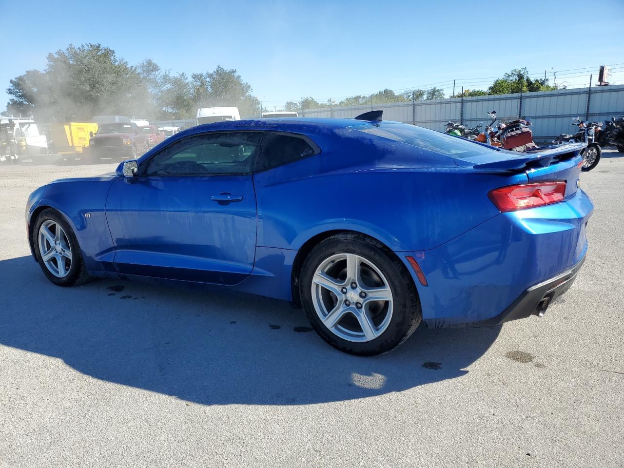 2018 Chevrolet Camaro VIN 1G1FB1RX0J0187602 Copart auction photo, side / front end damage thumbnail 2