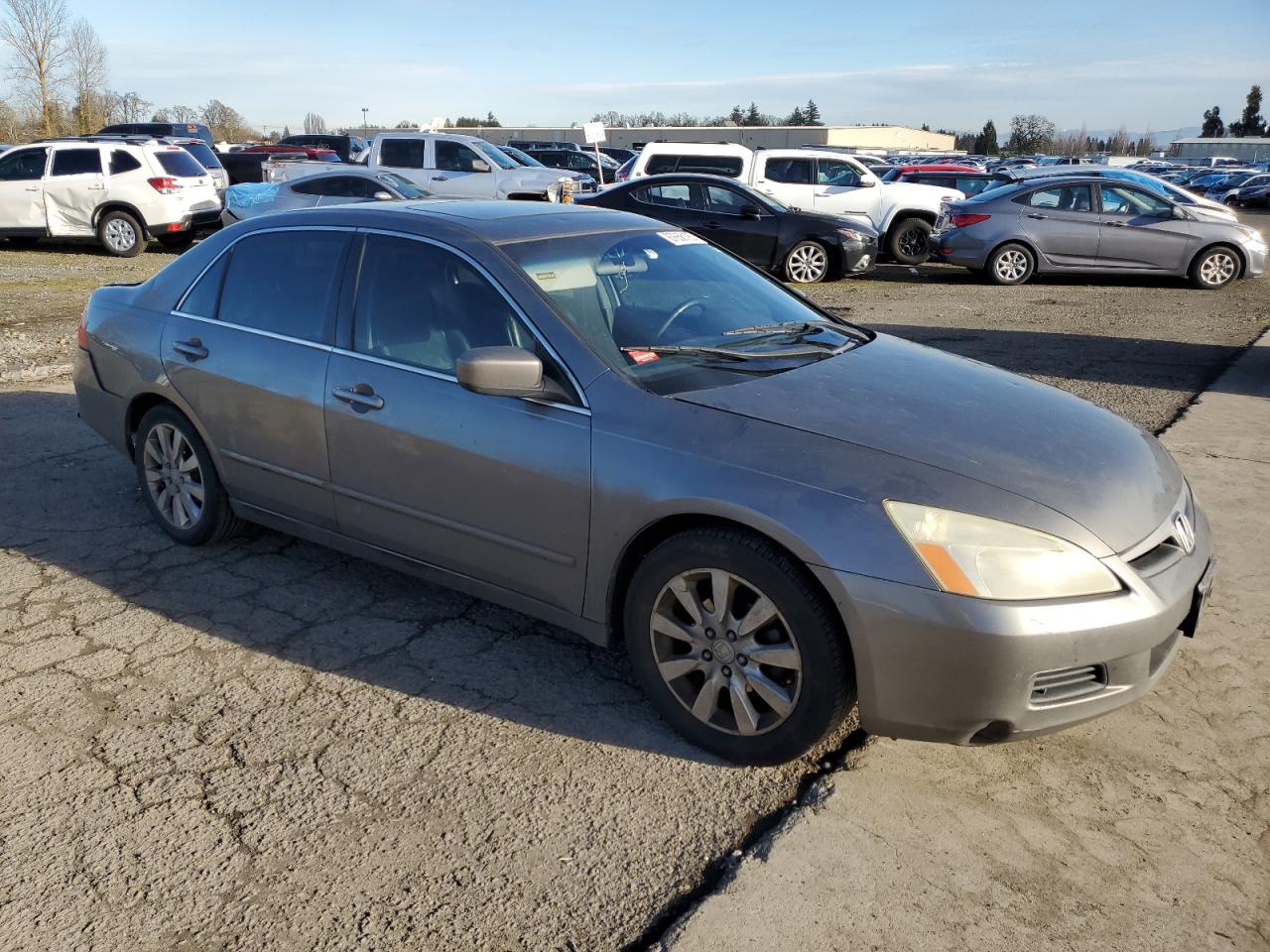 2006 Honda Accord VIN 1HGCM66576A055265 Copart auction photo, rear end damage thumbnail 4