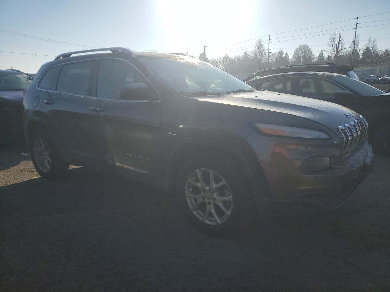 2014 Jeep Grand Cherokee VIN 1C4PJMCS8EW242720 Copart auction photo, front end / side damage thumbnail 4