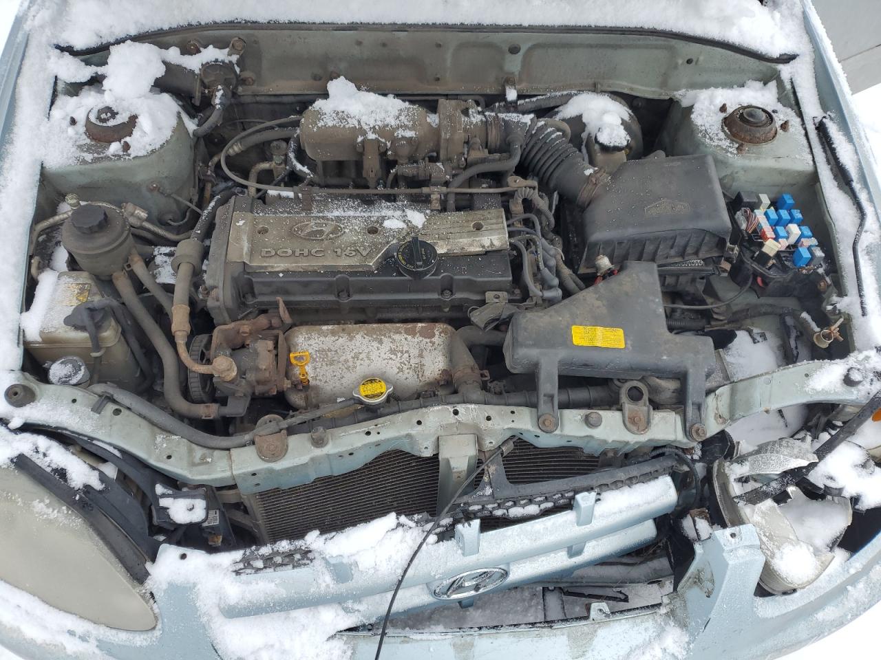 2005 Hyundai Accent VIN KMHCG45C05U605523 Copart auction photo, front end damage thumbnail 11