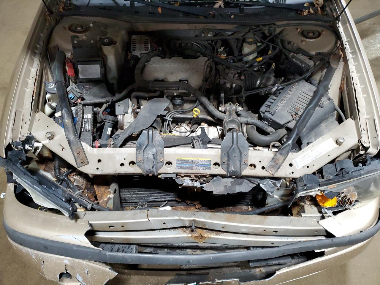 2004 Chevrolet Impala VIN 2G1WF52E849367246 Copart auction photo, front end / undercarriage damage thumbnail 12