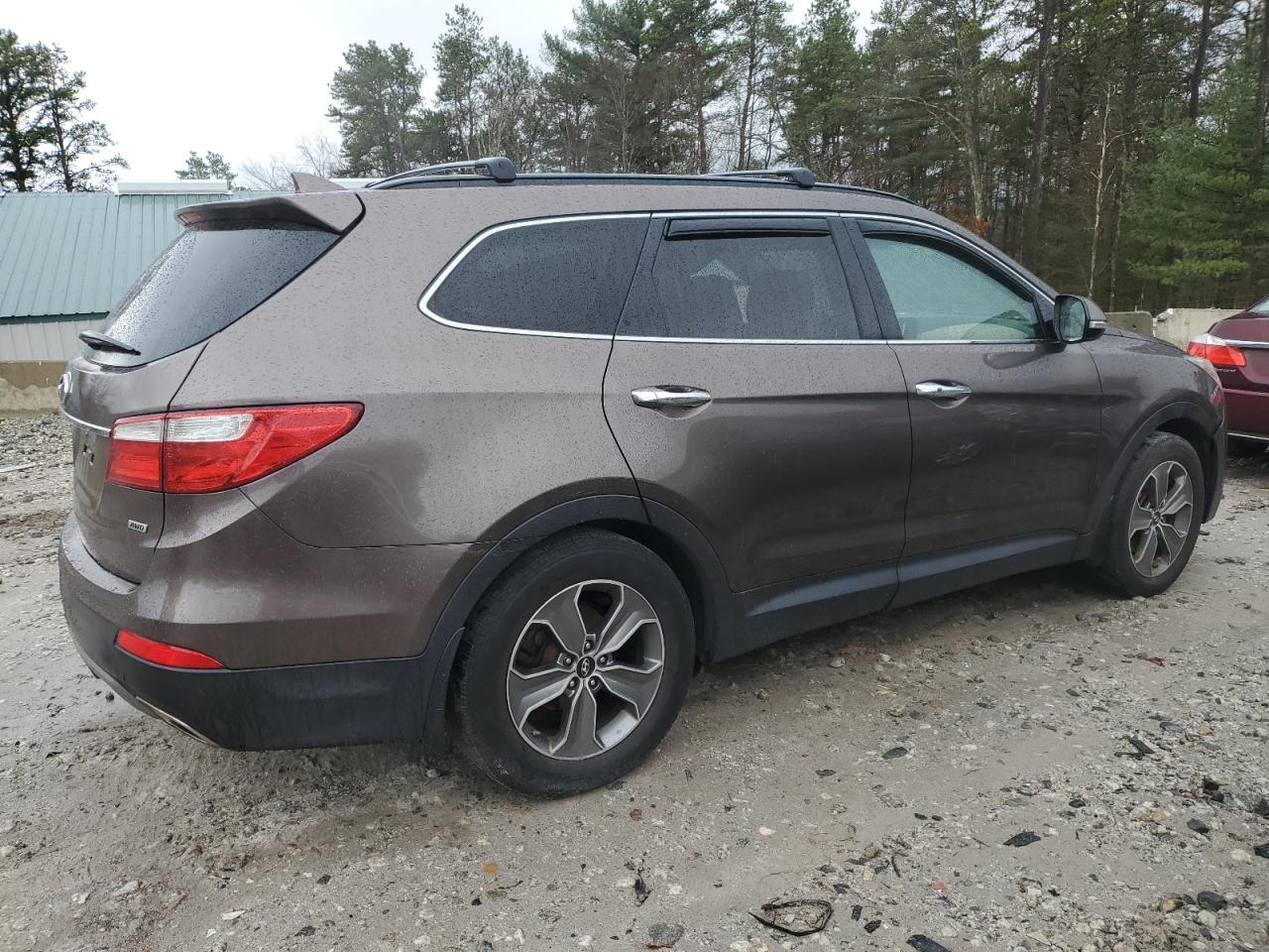 2014 Hyundai Santa Fe VIN KM8SNDHF3EU057721 Copart auction photo, vandalism / side damage thumbnail 3