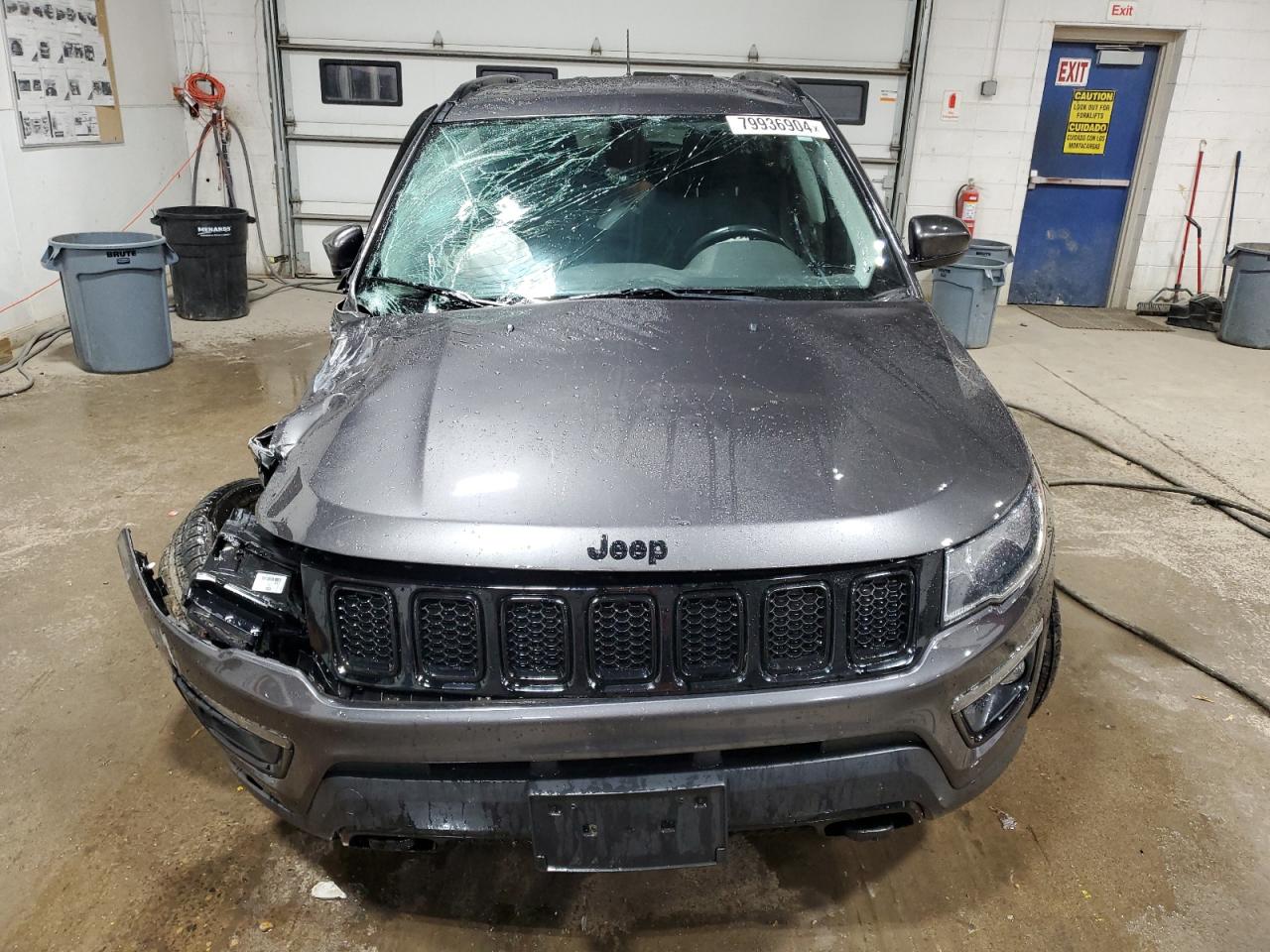 2020 Jeep Compass VIN 3C4NJDAB3LT167566 Copart auction photo, front end / side damage thumbnail 5