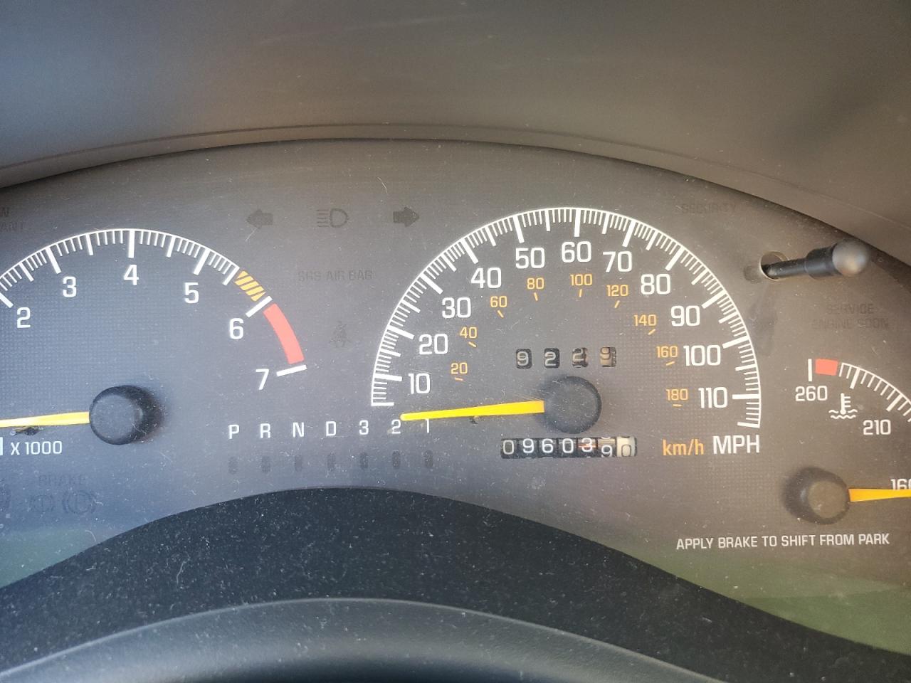 2000 Pontiac Grand Prix VIN 1G2WP52K2YF245123 Copart auction photo, front end damage thumbnail 9