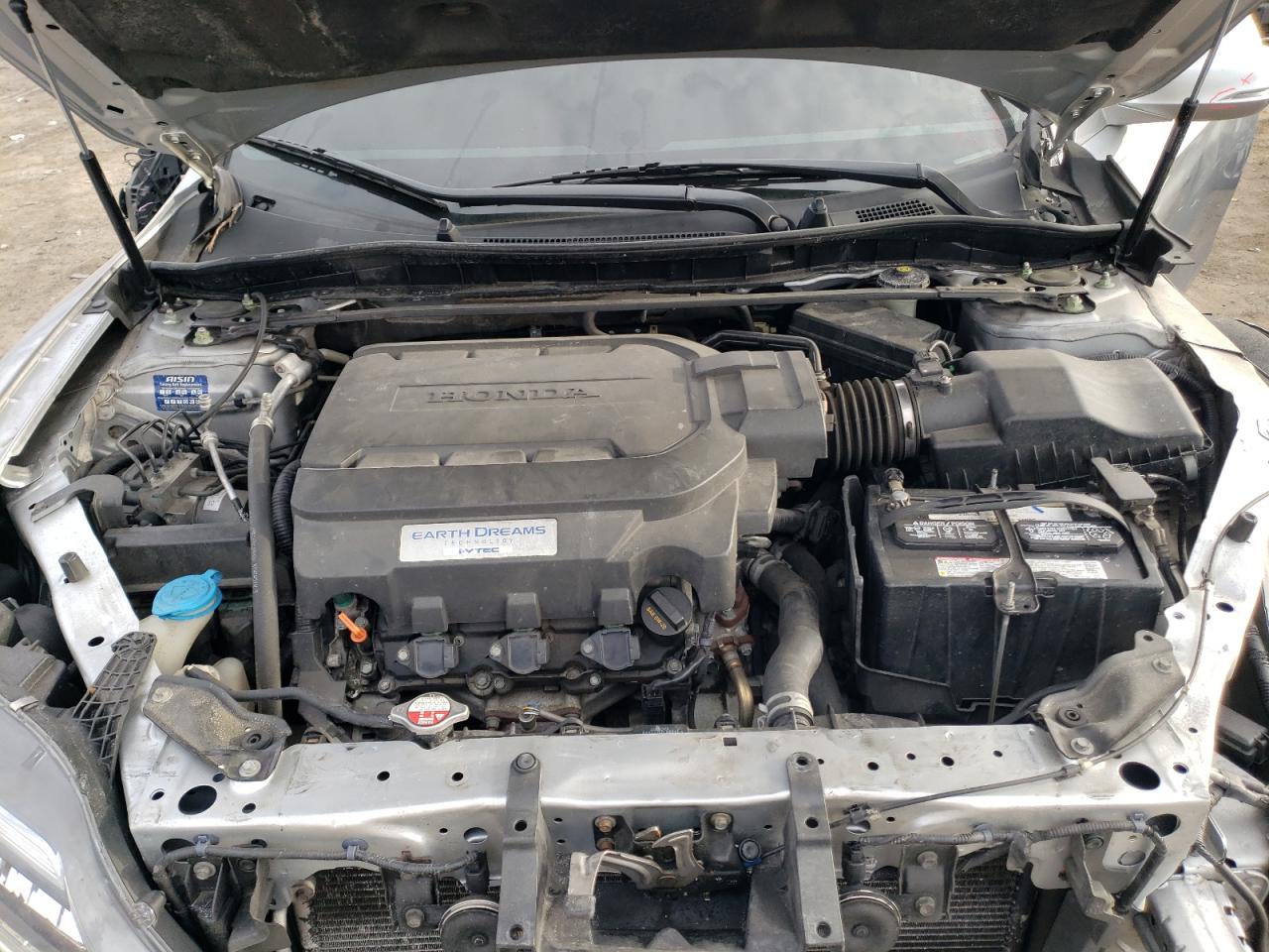 2016 Honda Accord VIN 1HGCT2B02GA003405 Copart auction photo, front end / side damage thumbnail 11