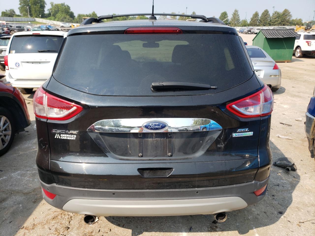 2013 Ford Escape VIN 1FMCU0HX0DUC83609 Copart auction photo, burn - engine damage thumbnail 6